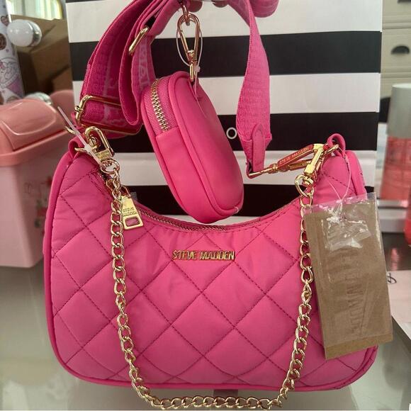 Viral Tik Tok Steve Madden Btamela Quilt w/Chain Purse - Picture 2 of 3